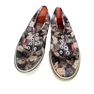 Vans x ASPCA Authentic Cats Collage Shoes Women’s Size 6 Men’s 4.5